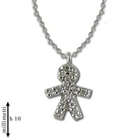 Collana Gemoro Donna in Oro bianco Diamante PB1460BIA - PB1460BIA